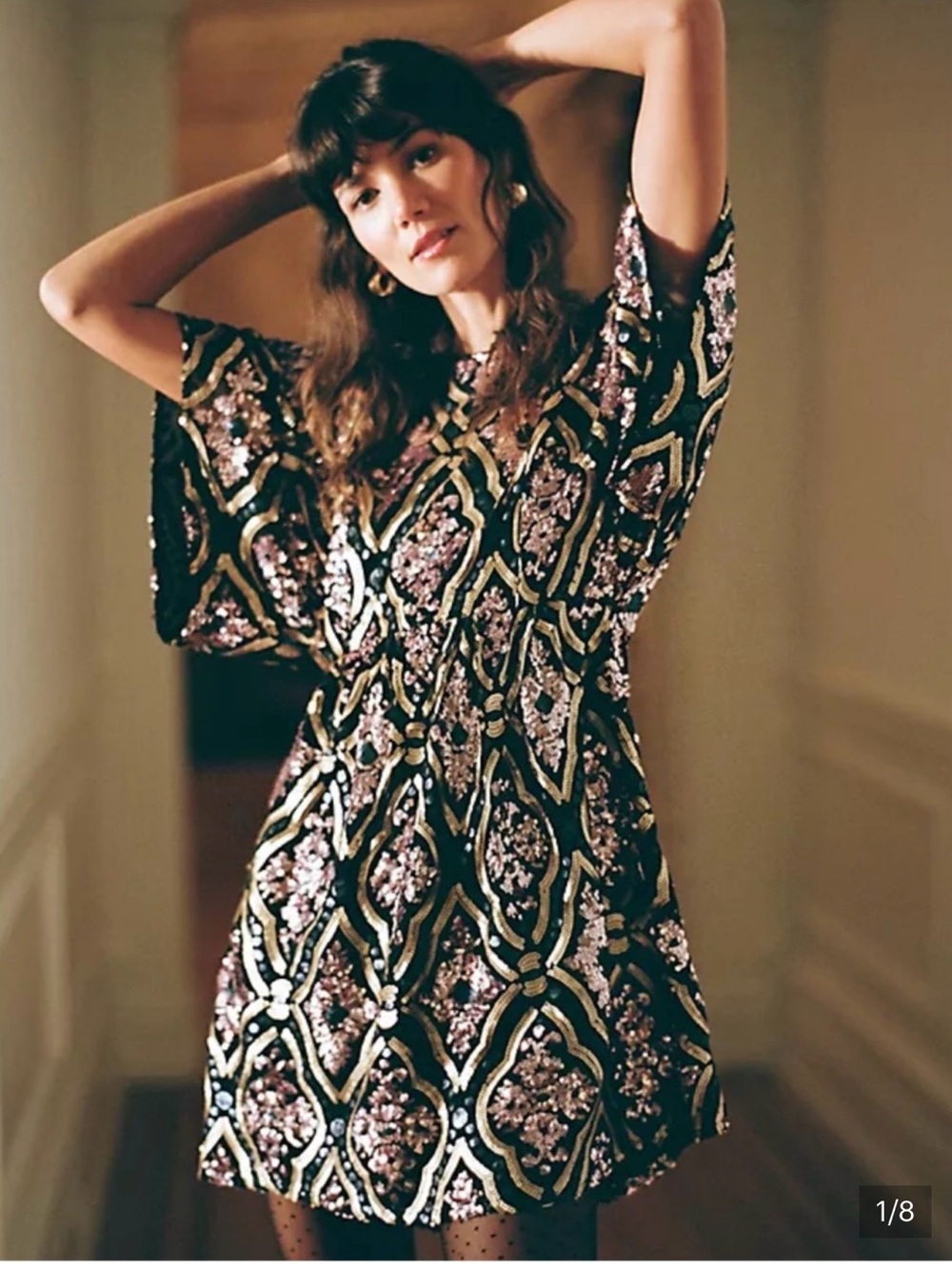 ⭐️NWOT Anthropologie Amelia Sequined Tunic Dress⭐️